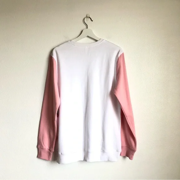 NWT Pusheen Sushi Pink / White Colorblock Crewneck Sweatshirt Size Medium - Picture 6 of 9